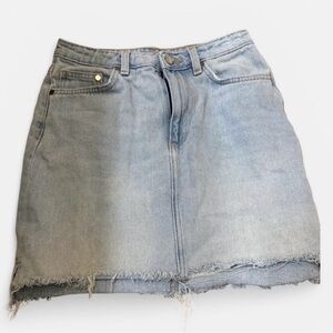 H&M Light Blue Denim Mini Skirt